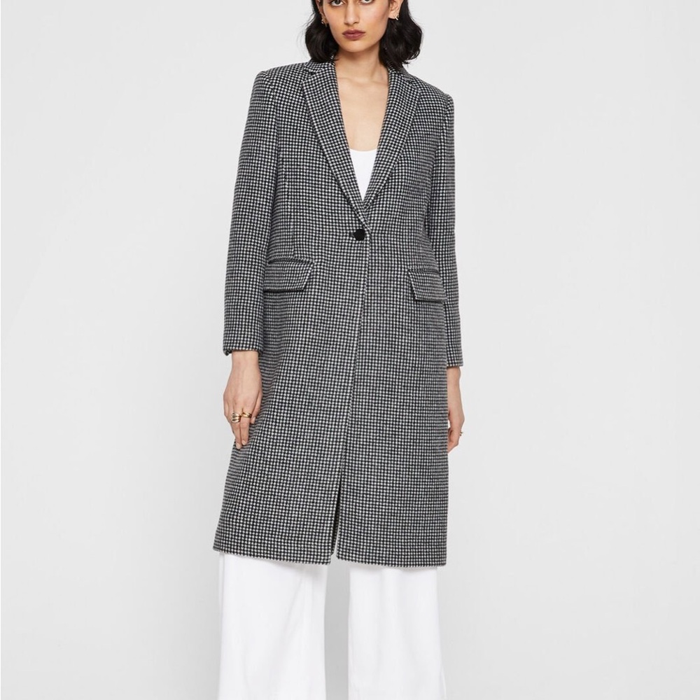 Club Monaco - Houndstooth Long Coat